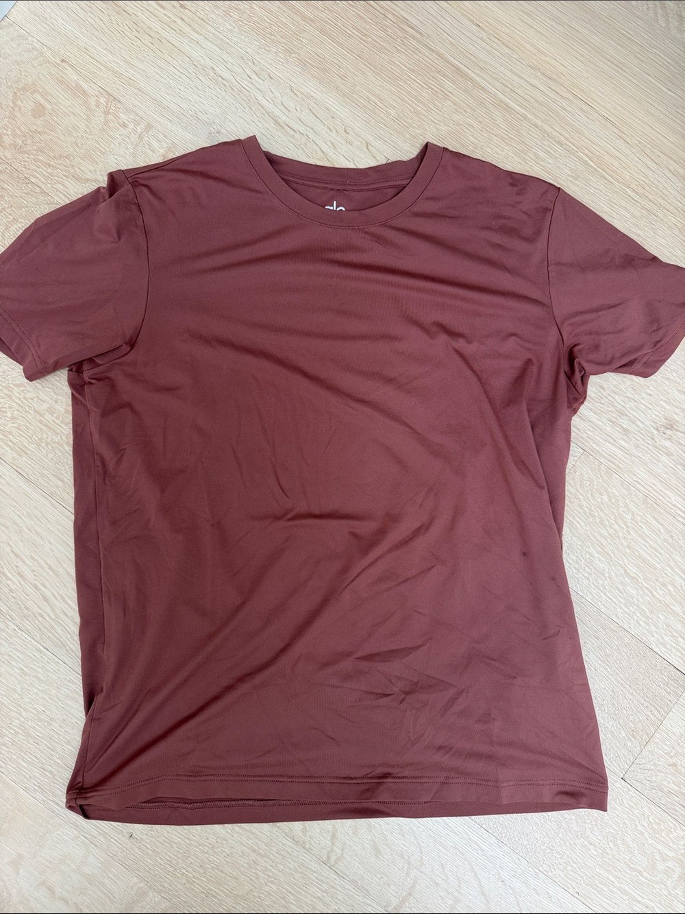 ALO Yoga Men's Crew Neck Tee - Burgundy